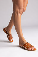 Σανδάλια δερμάτινα με τρουκς Tfp - Ταμπά - thefashionproject.gr - TFP - 24275007003
