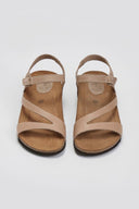 Σανδάλια δερμάτινα με velcro Interbios - Μπεζ - thefashionproject.gr - Inter - Bios - 24111003002