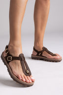 Σανδάλια δερμάτινα nubuck  MARLENA FANTASY SANDALS