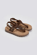Σανδάλια δερμάτινα nubuck  MARLENA FANTASY SANDALS