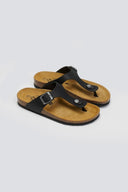 Σανδάλια δερμάτινα Plakton 181671 - Μαύρο - thefashionproject.gr - Plakton - 24001002002