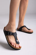 Σανδάλια δερμάτινα Plakton 181671 - Μαύρο - thefashionproject.gr - Plakton - 24001002002