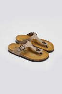Σανδάλια δερμάτινα Plakton 181671 - Τάουπε - thefashionproject.gr - Plakton - 24000035002