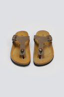 Σανδάλια δερμάτινα Plakton 181671 - Χακί - thefashionproject.gr - Plakton - 24000022002