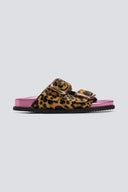 Σανδάλια δερμάτινα ponyskin με print Gioseppo - Leopard - thefashionproject.gr - GIOSEPPO