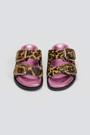 Σανδάλια δερμάτινα ponyskin με print Gioseppo - Leopard - thefashionproject.gr - GIOSEPPO