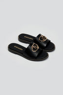 Σανδάλια δερμάτινα Ragazza 01065 - Μαύρο - thefashionproject.gr - RAGAZZA