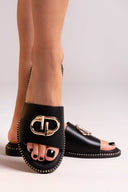 Σανδάλια δερμάτινα Ragazza 01065 - Μαύρο - thefashionproject.gr - RAGAZZA