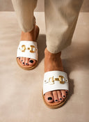 Σανδάλια δερμάτινα Ragazza 01190 - Λευκό - thefashionproject.gr - RAGAZZA