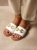 Σανδάλια δερμάτινα Ragazza 01190 - Λευκό - thefashionproject.gr - RAGAZZA