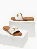Σανδάλια δερμάτινα Ragazza 01190 - Λευκό - thefashionproject.gr - RAGAZZA