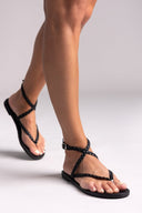 Σανδάλια δερμάτινα χειροποίητα Tfp - Μαύρο - thefashionproject.gr - TFP - 24229002003