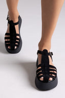Σανδάλια fisherman καστόρινα Estil - Μαύρο - thefashionproject.gr - Estil - 24066002003