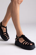 Σανδάλια fisherman καστόρινα Estil - Μαύρο - thefashionproject.gr - Estil - 24066002003
