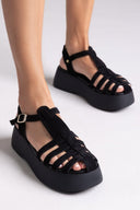 Σανδάλια fisherman καστόρινα Estil - Μαύρο - thefashionproject.gr - Estil - 24066002003
