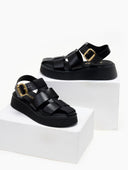 Σανδάλια flatforms fisherman από γνήσιο δέρμα Ragazza 01231