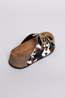 Σανδάλια flatforms από ponyskin Ateneo