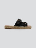 Σανδάλια flatforms από ψάθα ERYNN