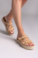 Σανδάλια flatforms από σχοινί Refresh172760