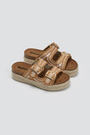 Σανδάλια flatforms από σχοινί Refresh172760