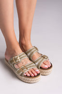 Σανδάλια flatforms από σχοινί Refresh172760