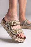 Σανδάλια flatforms από σχοινί Refresh172760