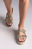 Σανδάλια flatforms από σχοινί Refresh172760