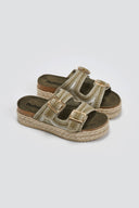 Σανδάλια flatforms από σχοινί Refresh172760
