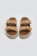 Σανδάλια flatforms από σχοινί Refresh172760 - Μπεζ - thefashionproject.gr - Refresh - 23632003002