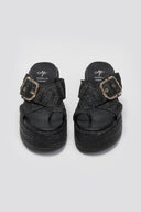 Σανδάλια flatforms crossover Mariella Fabiani 2514/05 - Μαύρο - thefashionproject.gr - Mariella Fabiani