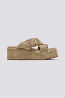 Σανδάλια flatforms crossover Mariella Fabiani 2514/05 - Μπεζ - thefashionproject.gr - Mariella Fabiani - 23881003002