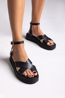 Σανδάλια flatforms crossover Tfp