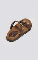 Σανδάλια flatforms δερμάτινα Carad
