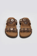 Σανδάλια flatforms δερμάτινα Carad - Καφέ - thefashionproject.gr - CARAD