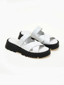 Σανδάλια flatforms δερμάτινα crossover TFP