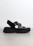 Σανδάλια flatforms δερμάτινα crossover TFP