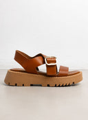 Σανδάλια flatforms δερμάτινα crossover TFP