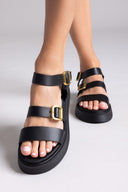 Σανδάλια flatforms δερμάτινα Estil