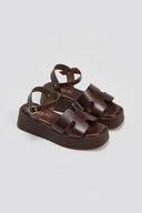 Σανδάλια flatforms δερμάτινα Estil