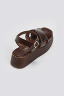 Σανδάλια flatforms δερμάτινα Estil