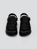 Σανδάλια flatforms δερμάτινα gladiator AVRIL FANTASY SANDALS - Μαύρο - thefashionproject.gr - FANTASY SANDALS