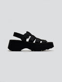 Σανδάλια flatforms δερμάτινα gladiator AVRIL FANTASY SANDALS - Μαύρο - thefashionproject.gr - FANTASY SANDALS