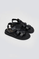 Σανδάλια flatforms δερμάτινα gladiator Estil
