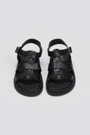 Σανδάλια flatforms δερμάτινα gladiator Estil