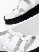 Σανδάλια flatforms δερμάτινα gladiator tfp
