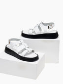 Σανδάλια flatforms δερμάτινα gladiator tfp
