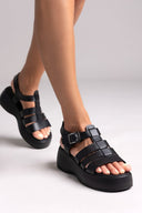 Σανδάλια flatforms δερμάτινα gladiator Tfp