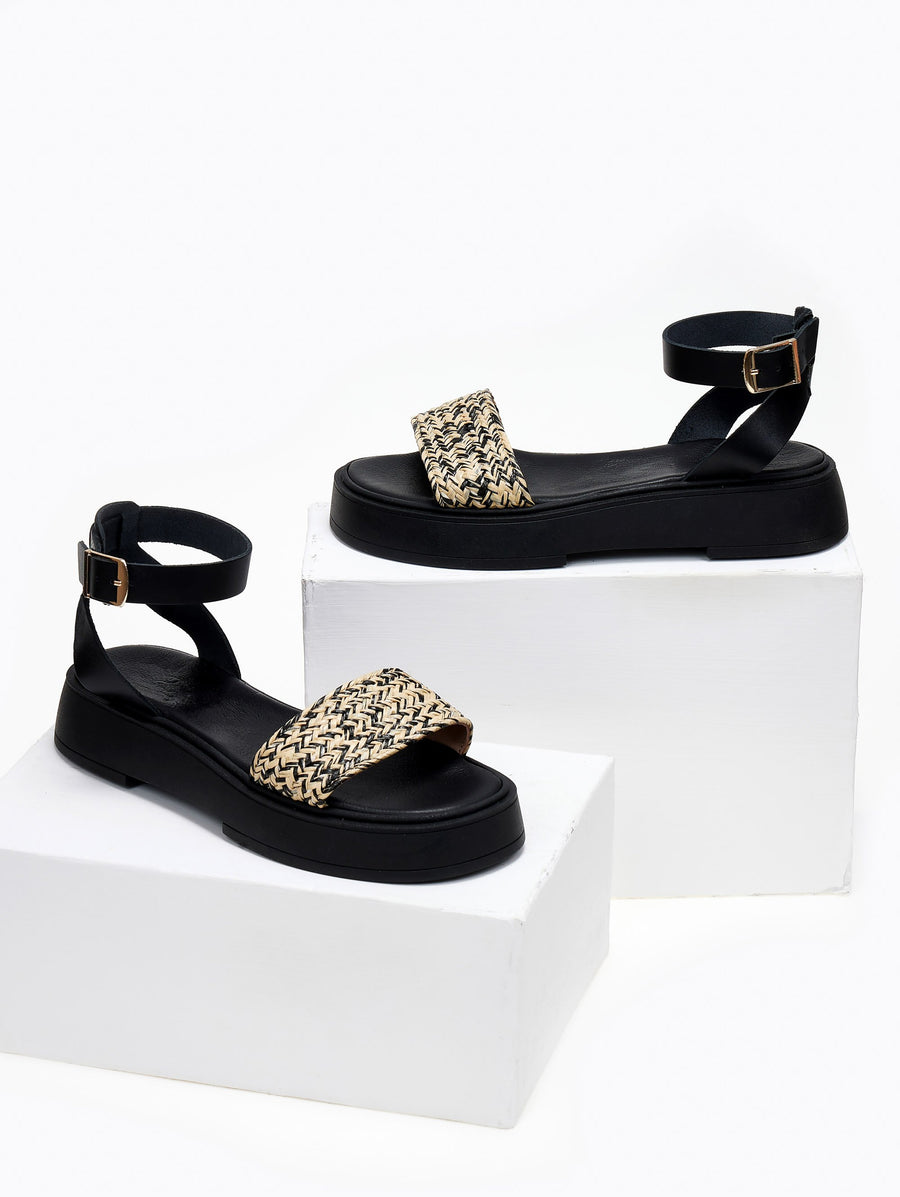 Σανδάλια flatforms δερμάτινα Iris Sandals