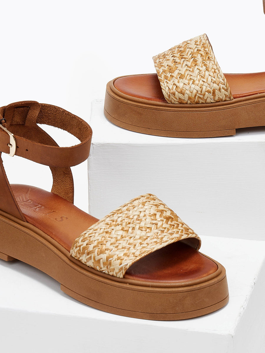 Σανδάλια flatforms δερμάτινα Iris Sandals