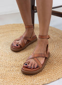 Σανδάλια flatforms δερμάτινα Iris Sandals